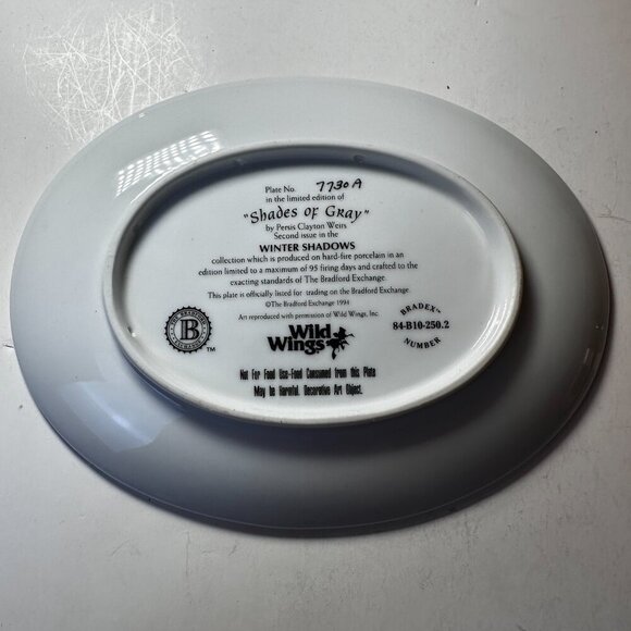 "SHADES OF GRAY " BY PERSIS CLAYTON WEIRS, DECORATIVE PLATE # 7730 A - Picture 2 of 6